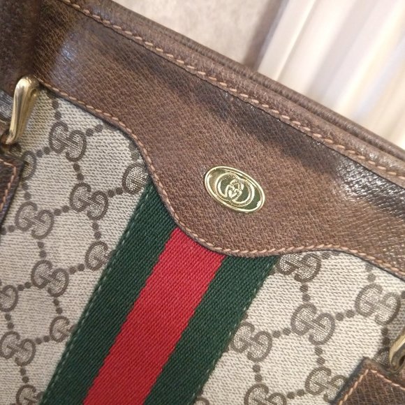Gucci GG Supreme Monogram Web Tote - Picture 5 of 16
